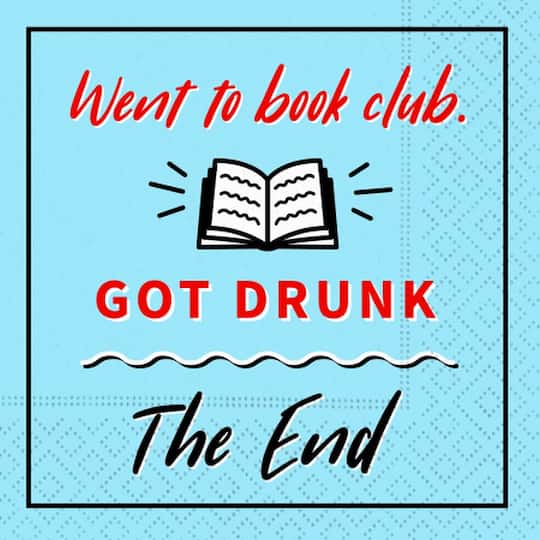 JAM Paper Book Club Cocktail Napkins, 40ct.